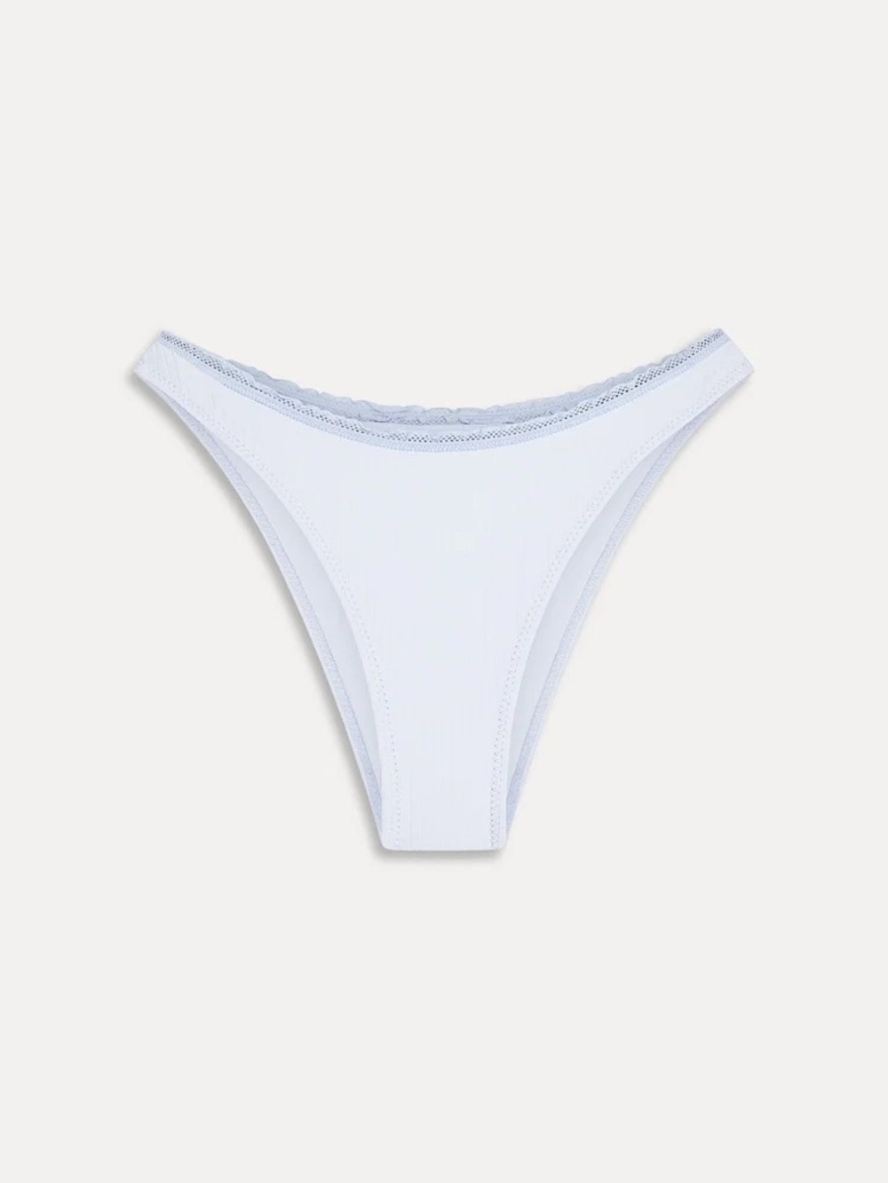 FRANKIES bikini light blue with lace lining bottoms